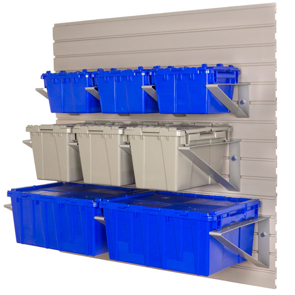 Heavy Duty Storage Tote/Recycle Tote - Garage Storage Cabinets, Slatwall