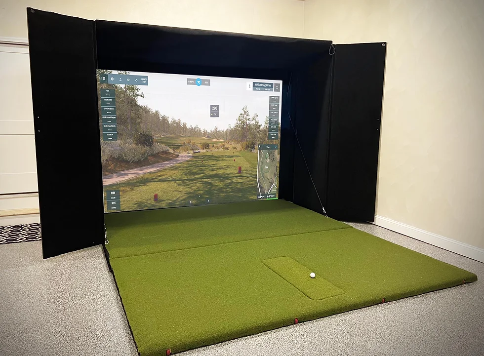 Folding Golf Simulator Installation in Liberty