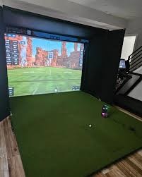 Indoor Golf Simulator Installation in Liberty