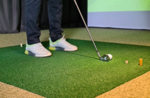 Indoor Golf Simulator Installation in Liberty